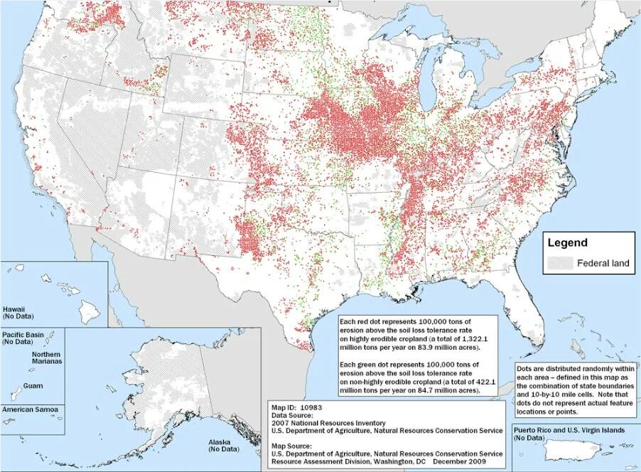 Карта почв США. Почва США по регионам. Rate of Soil erosion.