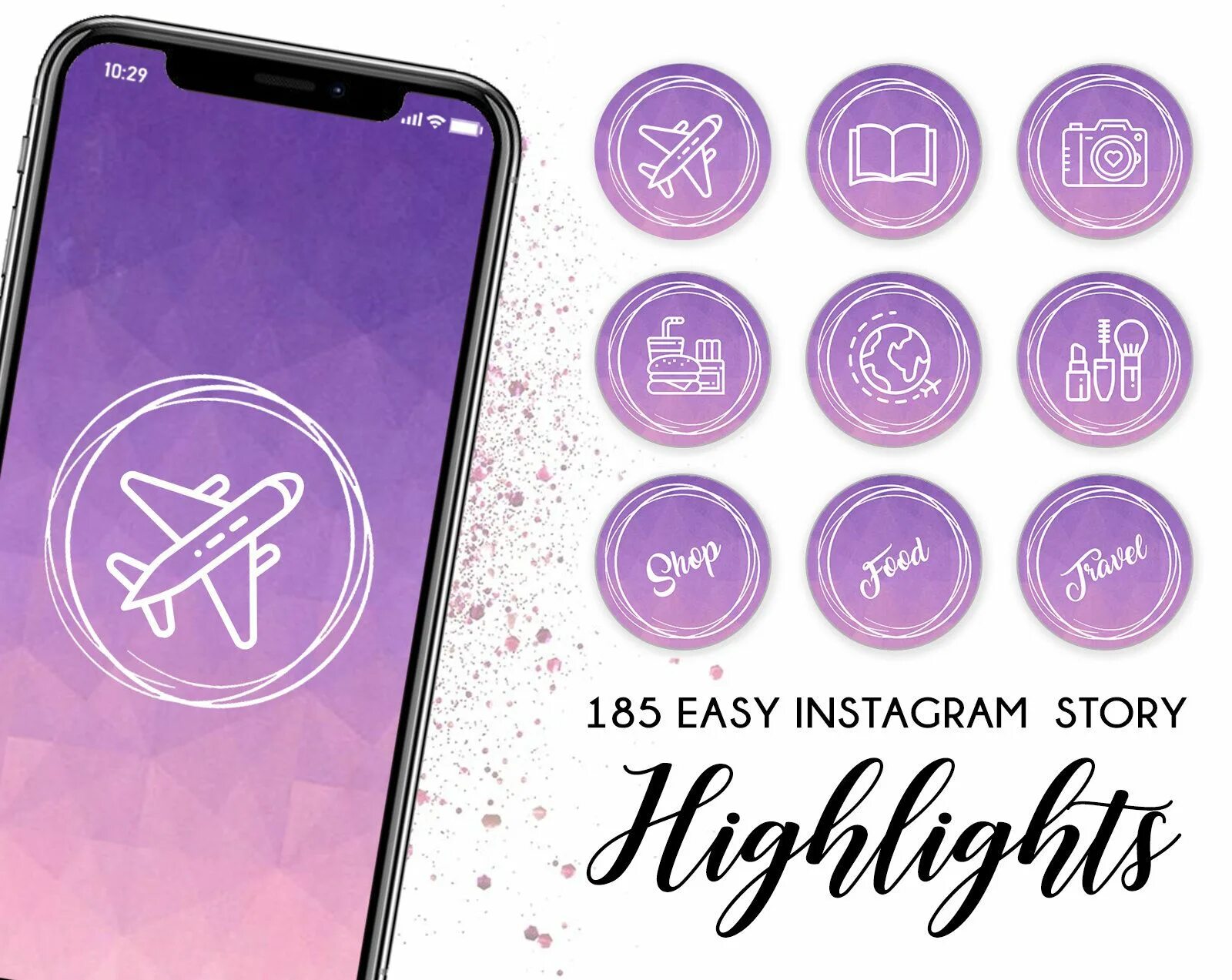 Highlight viewer. Хайлайтс размер. highlight instagram stories. instagram highlights size. иконки для инстаграм стори фиолетовый.
