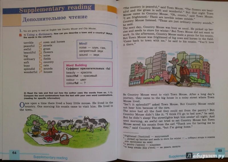Кузовлев лапа 5 класс. Книга для чтения кузовлев 2 класс. the town mouse and the country mouse текст.