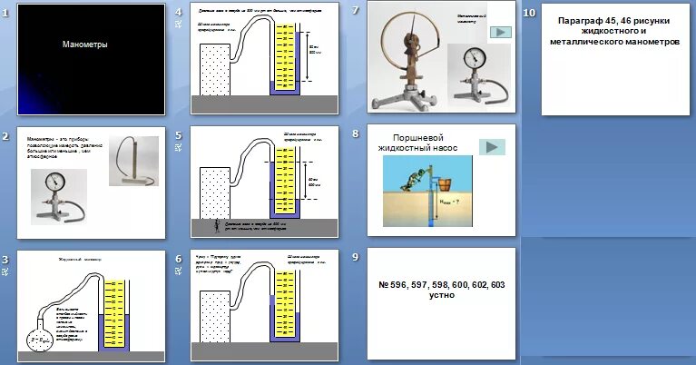 Урок физики 7 класс механическое. Манометры насосы урок физики в 7 классе. Манометры физика 7 класс конспект. Манометр физика 7 класс. Манометры.урок физики 7 класс.