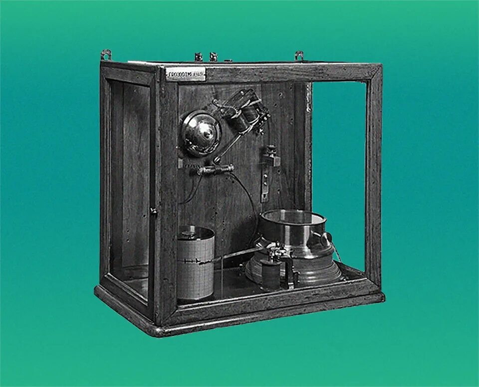 Первые электро. Первый радиоприемник (грозоотметчик) Попова.. Грозоотметчик 1895 года.