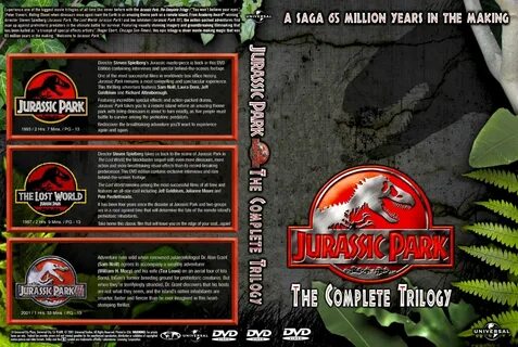 Jurassic Park - The Complete Trilogy - Movie DVD Custom Covers.