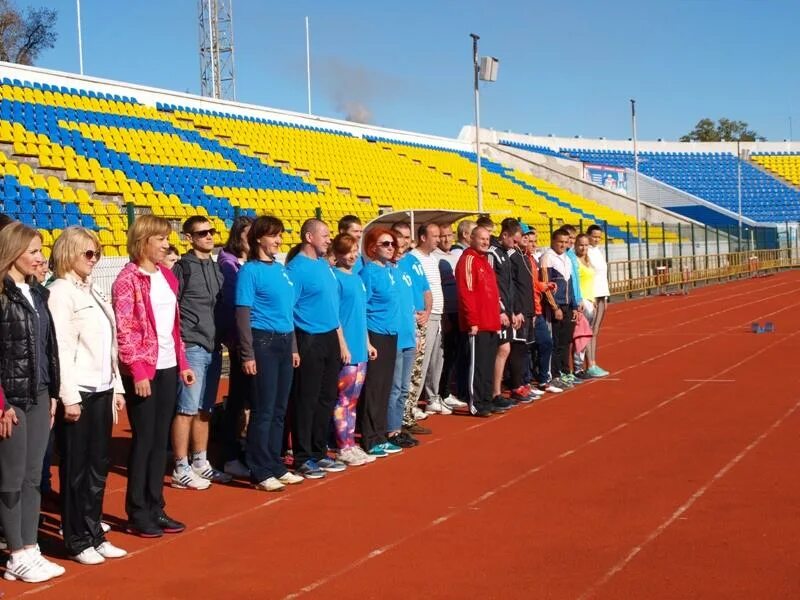 Стадион Амур Благовещенск. Соревнования на стадионе Амур Благовещенск. Спартакиада предпринимателей Амурской области-. Спартакиада финансистов Красноярского края 2023.