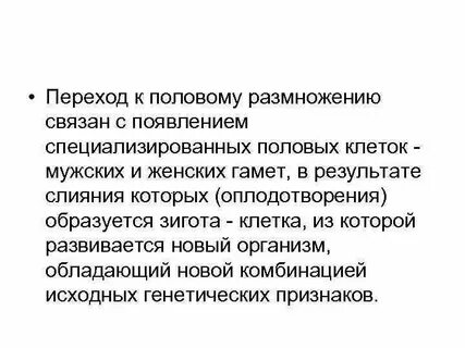 После слияния половых клеток образуется