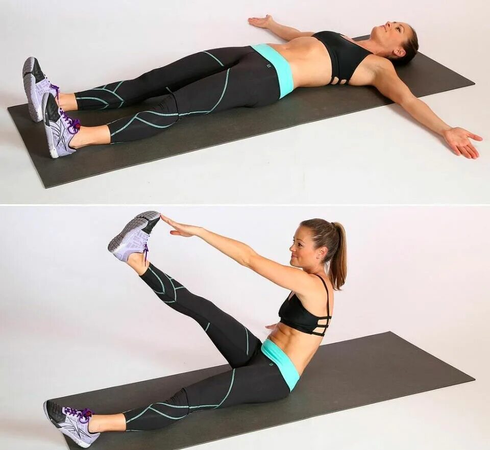 Голая ноги на ширине плеч. Упражнения на пресс лежа. Подхода по 15 раз. Подхода по 15 раз. Inchworm упражнение.