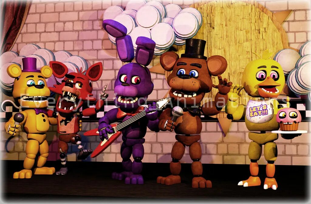 АНИМАТРОНИКИ ФНАФ 1. Наф Наф 10. FNAF 1 АНИМАТРОНИКИ. FNAF+ АНИМАТРОНИКИ.