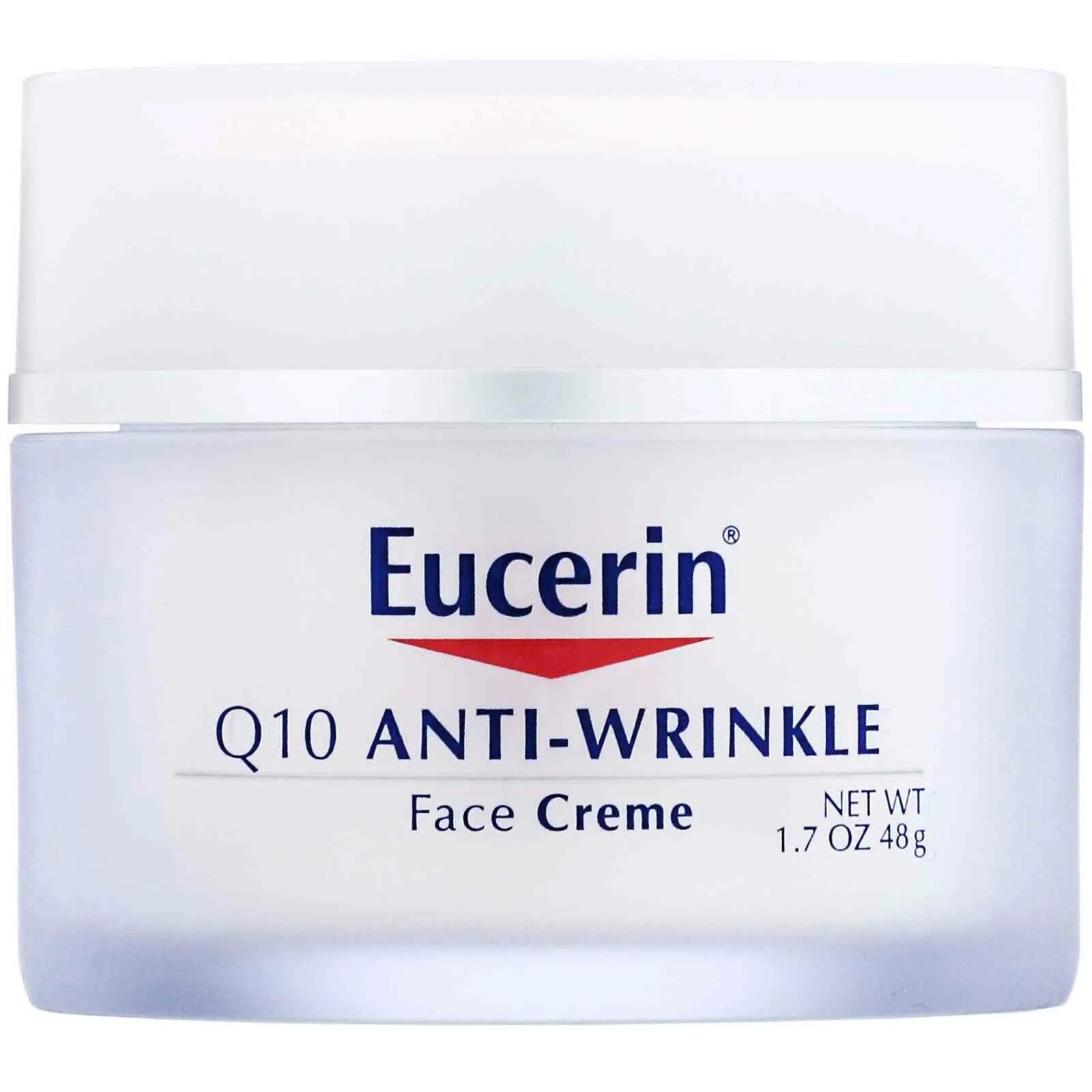 Eucerin, крем для лица против морщин с коэнзимом q10, 48 г (1,7 унции). Eucerin крем. Eucerin крем для лица. Юцерин крем с коэнзимом q10.