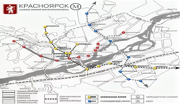 Карта метро красноярск