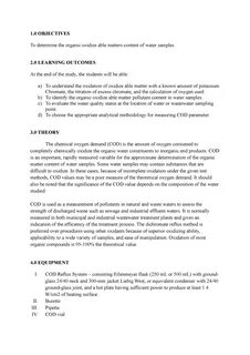 Bod Experiment Lab Report.