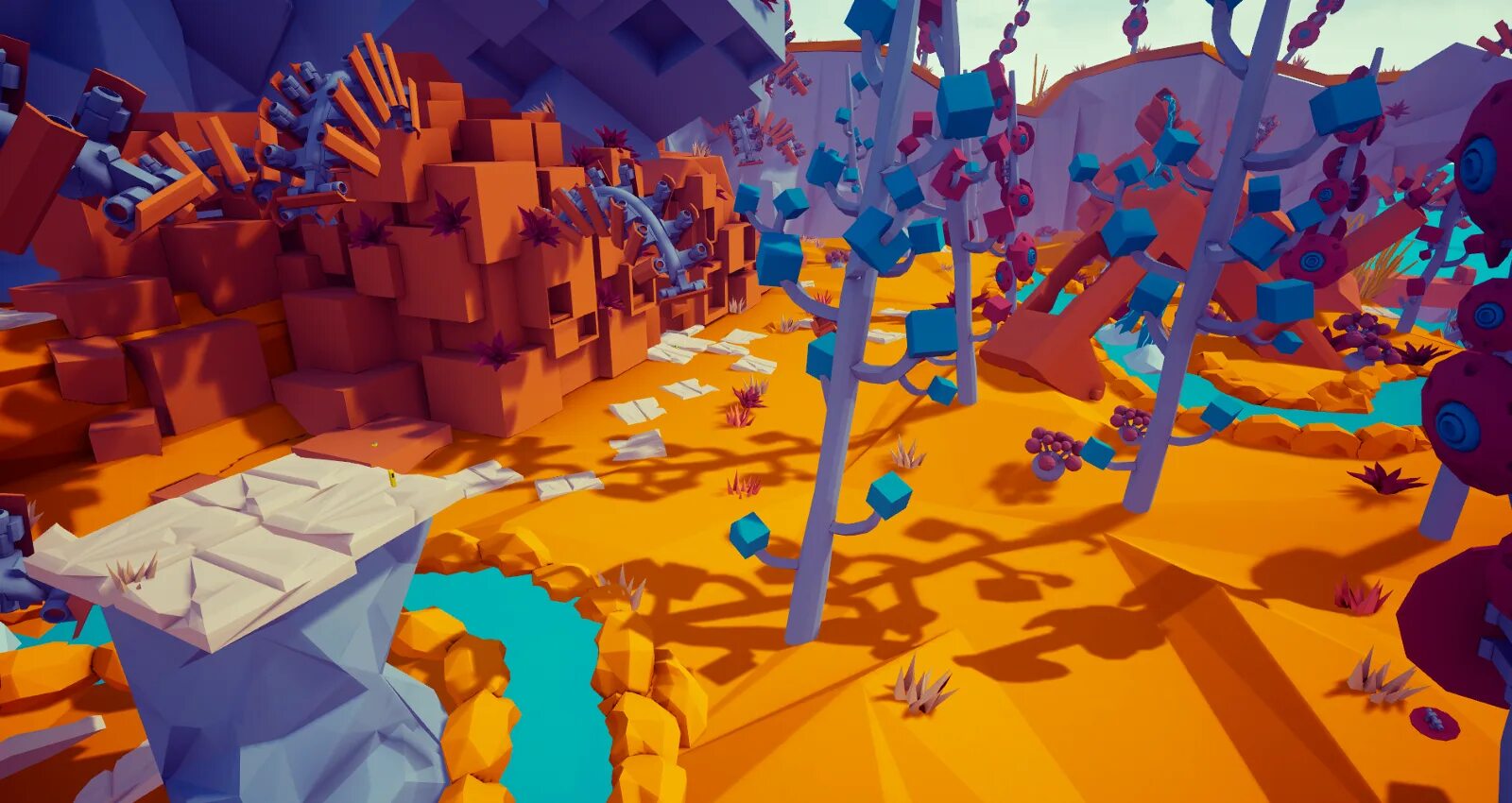 Cubism VR игра. Blocks by Google Интерфейс. Blocky Isles. VR ar game Unreal.