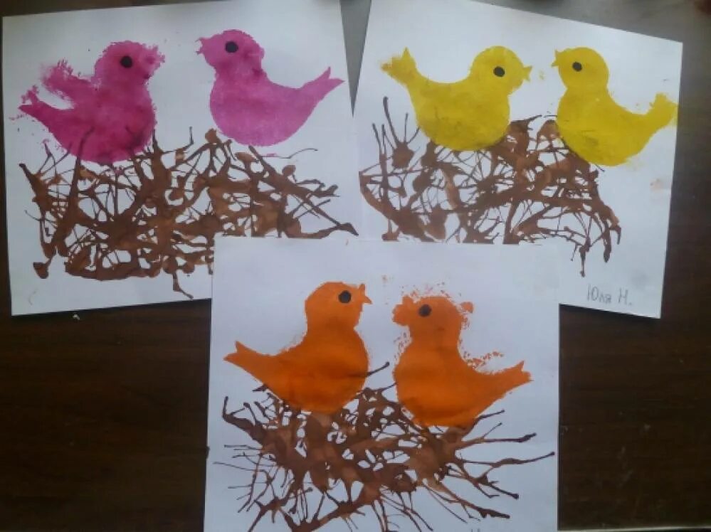 Нетрадиционные техники рисования птицы. Рисование в средней группе. Нетрадиционное рисование в младшей группе. Нетрадиционное рисование в средней группе.