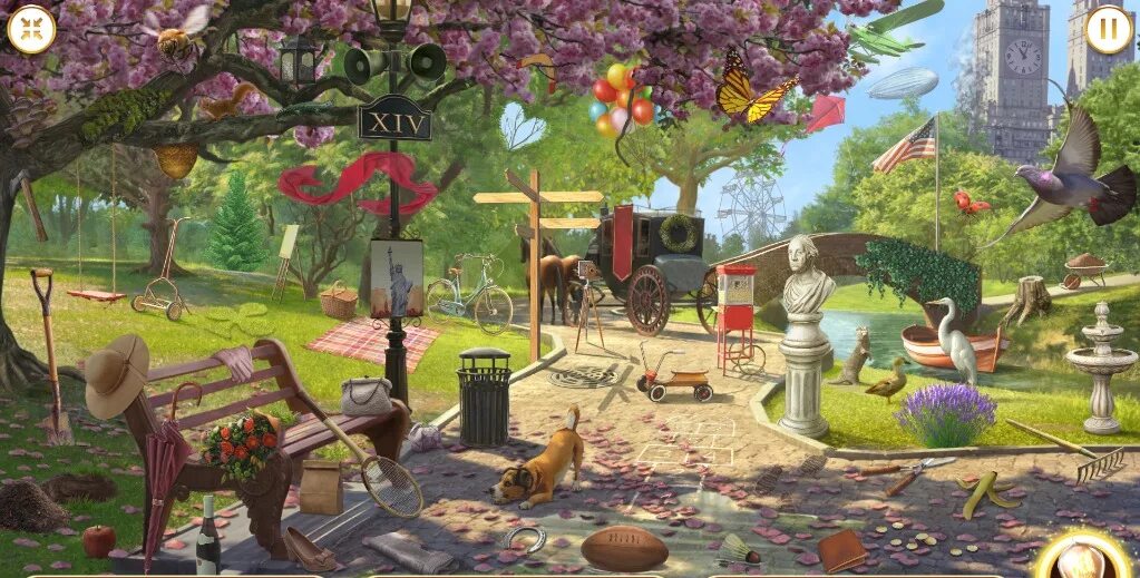 Montagem mysterious game super. Hidden object парк. Park toucher Fantasy / парк фантазий. Хидден Обджект June's Journey. June`s Journey сад с фонтаном.