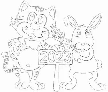 Вытынанки новый год 2024