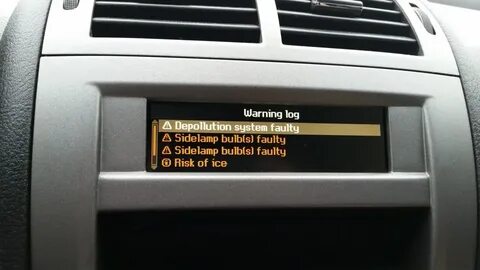 Depollution system faulty