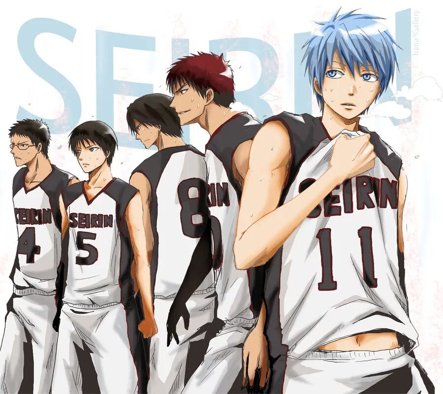 Kuroko street. Баскетбол Куроко команда Сейрин. Кагами Сейрин. Команда Сейрин баскетбол.