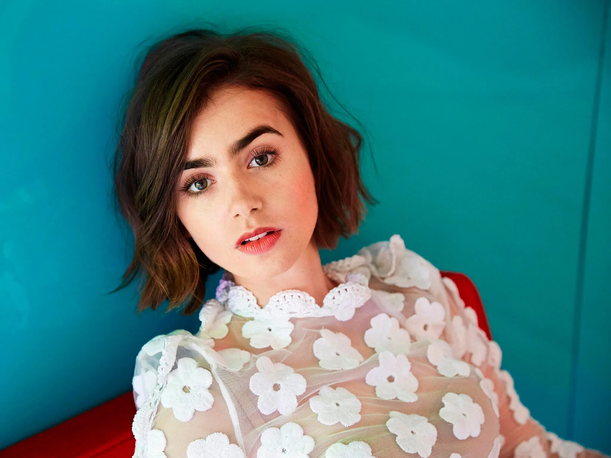 Lily Collins.