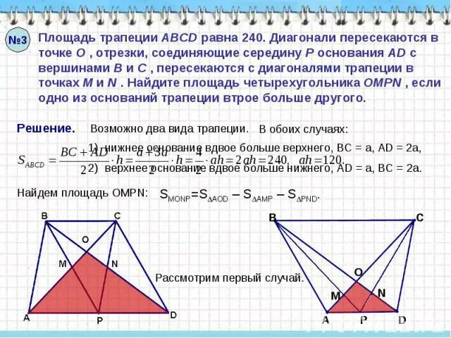 Диагонали трапеции делит трапецию на 4 треугольника. Диагонали трапеции пересекаются в точке о. Диагонали трапеции пересекаются. Площадь четырёхугольника MNKP. Диагонали трапеции пересек ОГЭ.