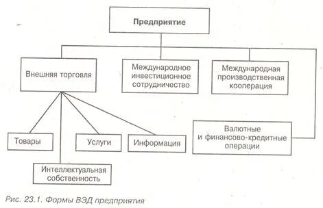 Виды и формы внешнеэкономической деятельности