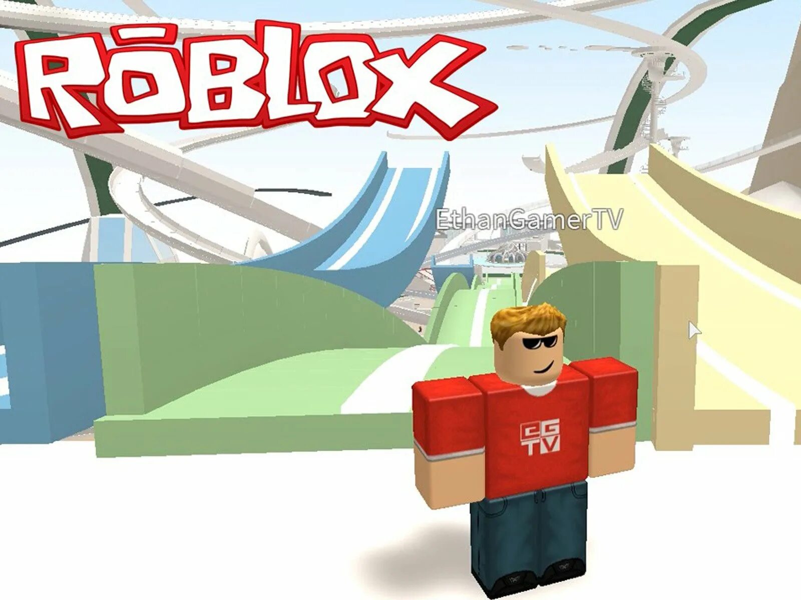 Family tv roblox. РОБЛОКС ТВ. РОБЛОКС побег из школы. Robloxian Waterpark. Roblox парк развлечений.