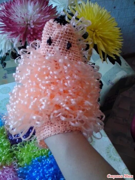 Мочалка игрушка крючком с вытянутыми петлями пошагово. Детские мочалки крючком с вытянутыми. мочалка игрушка крючком дельфин.