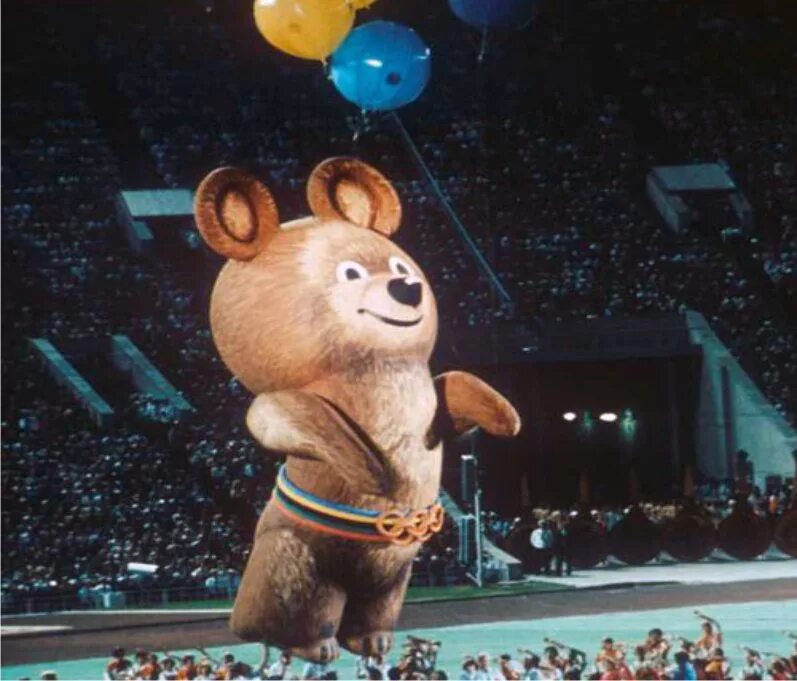 Олимпийский мишка 1980. Олимпийские игры в Москве мишка. Олимпийский Медвежонок Миша.