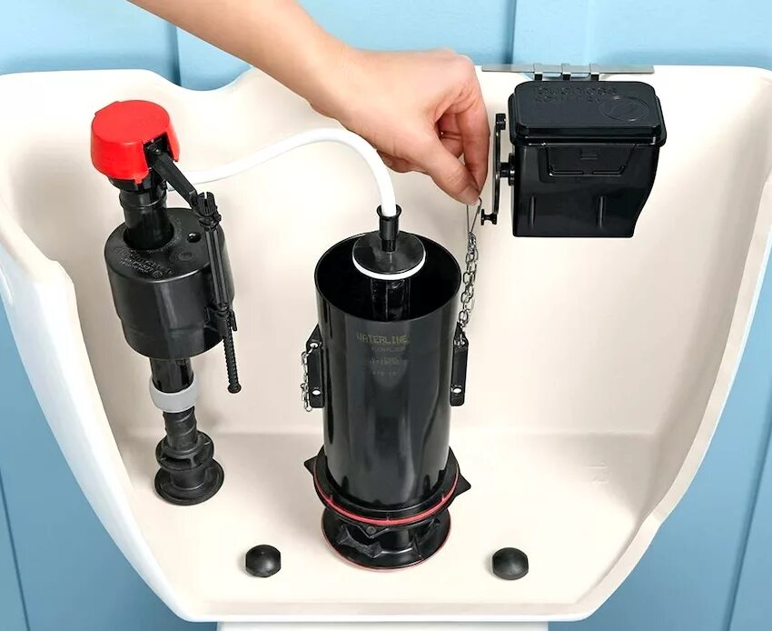 Сливной бачок " Nova 4085. Система слива в бачке унитаза. Kohler k-1954-0 Touchless Toilet Flush Kit. Сливная арматура WDI.