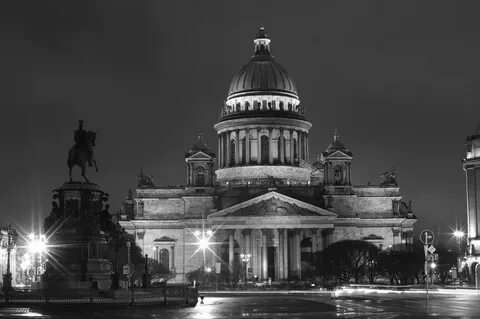 Санкт петербург черно белый