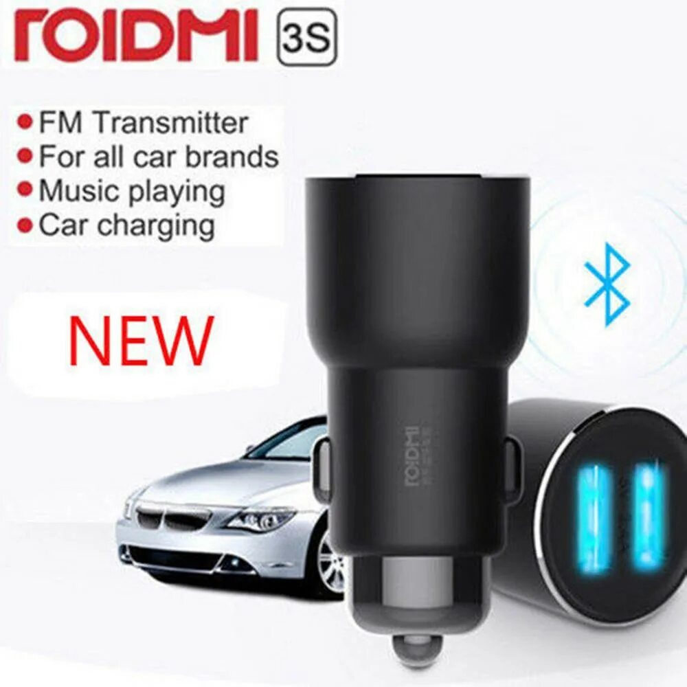 Roidmi 3s. Автомобильный Bluetooth fm трансмиттер Xiaomi. Fm трансмиттер с Bluetooth Xiaomi. Fm модулятор Xiaomi. Автомобильный блок питания c fm-трансмиттером Xiaomi Roidmi 3s черный.