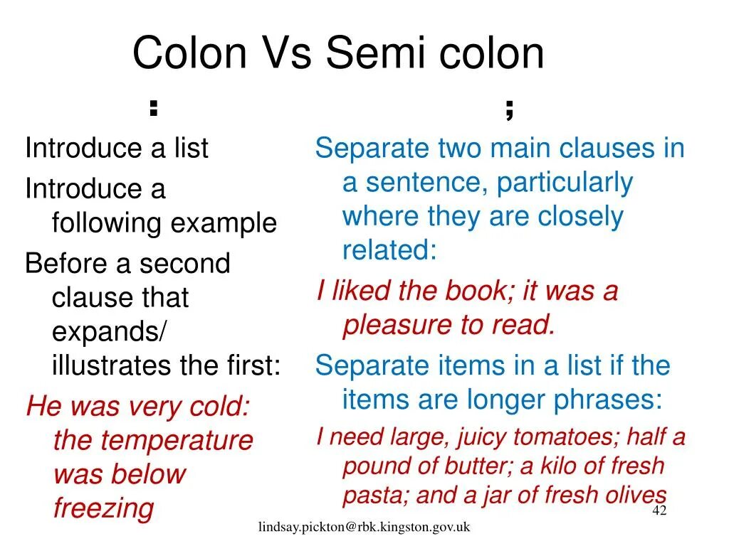 Colon перевод. Colon semicolon. Semi Collons. Semicolon Rules.