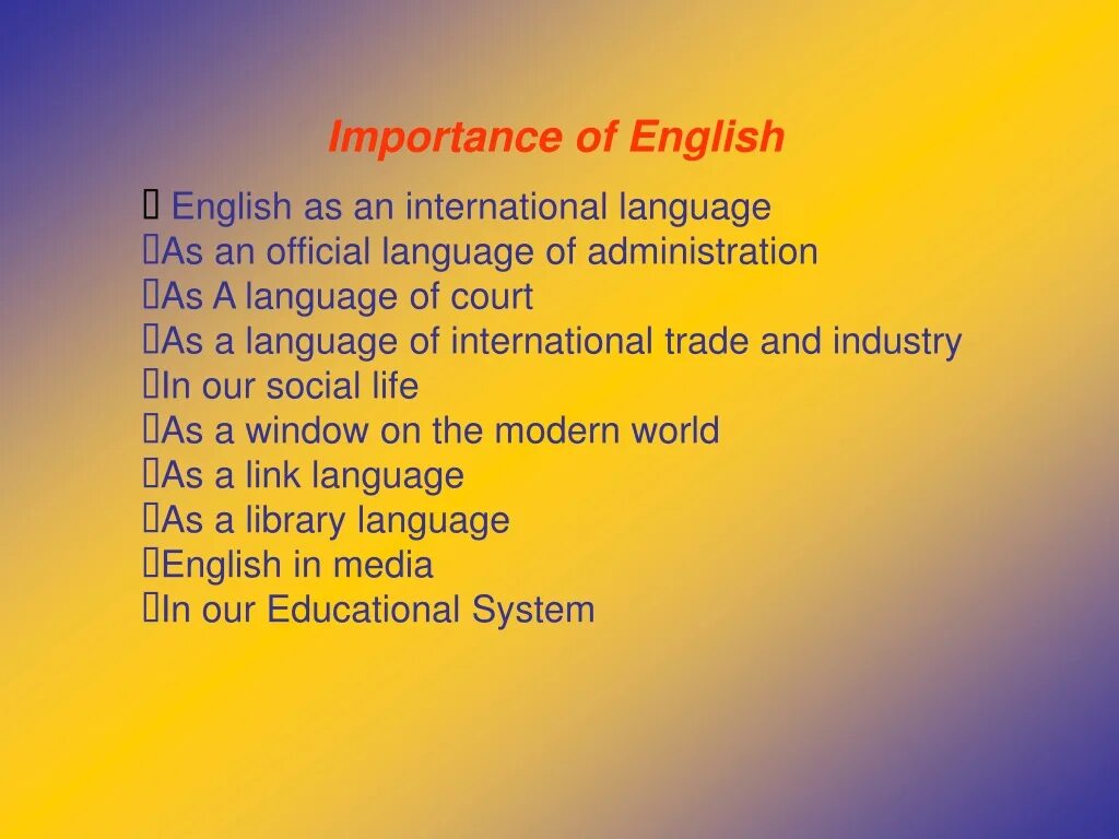 It is important to learn about