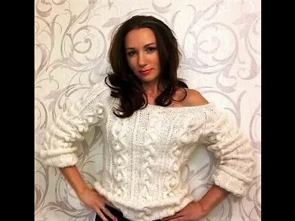 Свитер спицами женский мастер класс видео