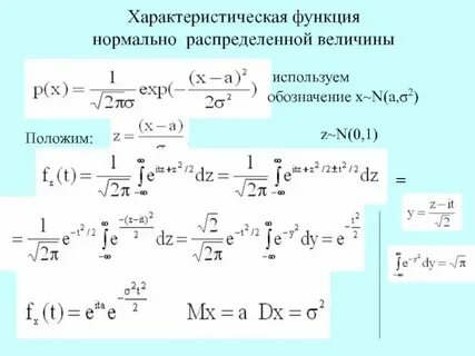 Характеристическая функция случайной величины