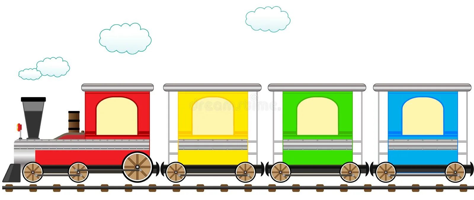 Поезд из вагонов разного назначения 5. Поезд с вагонами для детей. Паровоз для дошкольников. Паровоз с вагонами. Паровозик с вагонами для детей.