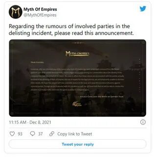 Myth стим