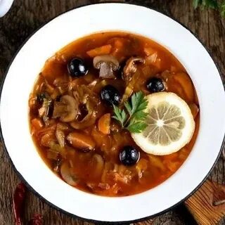 Рецепт самой вкусной грибной солянки