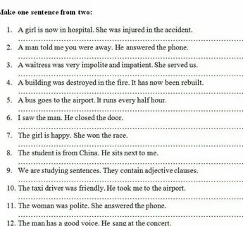 Tell 2 sentence