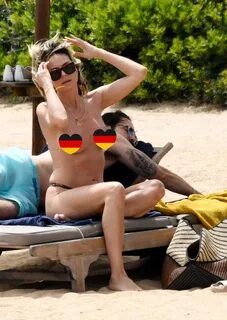 America's Got Talent judge Heidi Klum has been pictured topless as she...