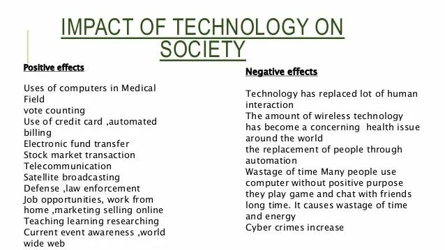 Negative Impact of Technologies. Positive and negative Impact of Technologies. Negative and positive Effect of Technology. Impact of Technology on Society.