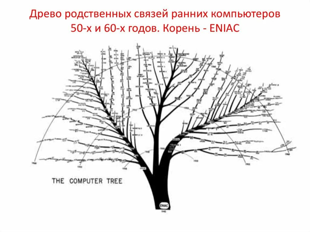 генеалогическое древо компьютера