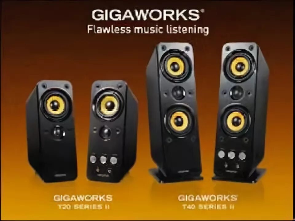 GIGAWORKS t40 Series II. Creative GIGAWORKS t40 Series II 2.0. Creative GIGAWORKS t20 Series II. Creative GIGAWORKS t20. T40 series ii