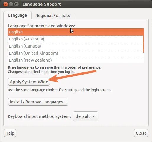 The language is not supported. Language change.