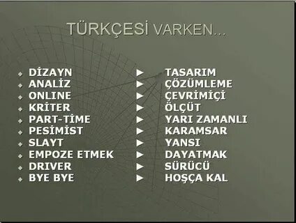 Turkce