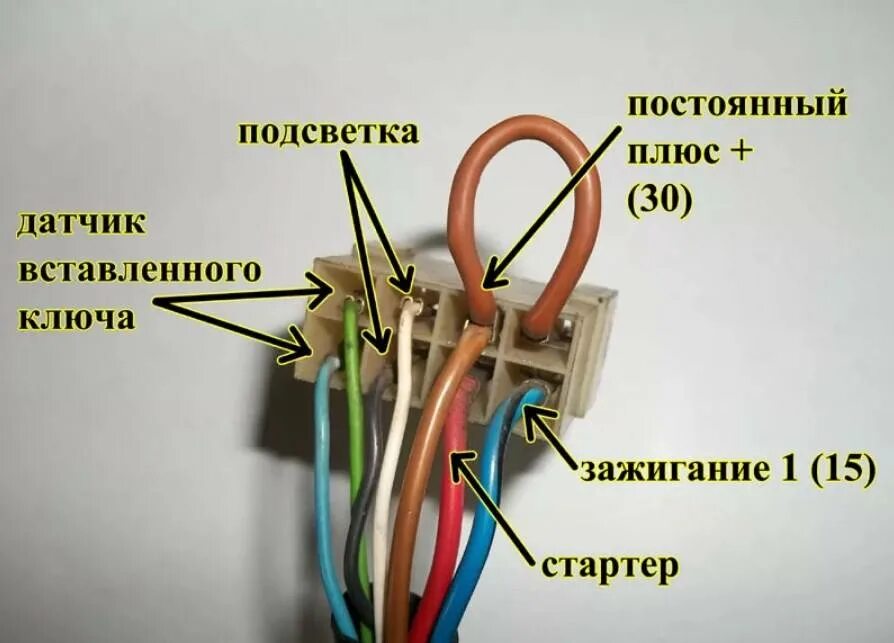 За что отвечают провода зажигания. Колодка проводов замка зажигания ВАЗ 2110. Провода замка зажигания ВАЗ 2110. Замок зажигания ВАЗ 2110 схема подключения проводов. Распиновка замка зажигания 2110.