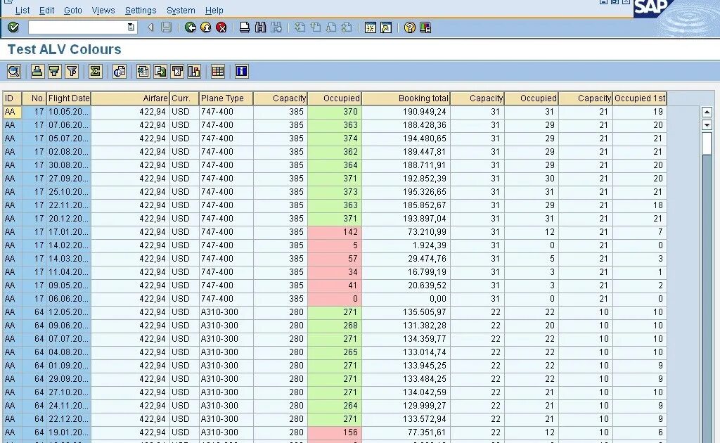 Abap grid. Цвета alv. abap цвета alv. alv list. коды цветов sap alv.