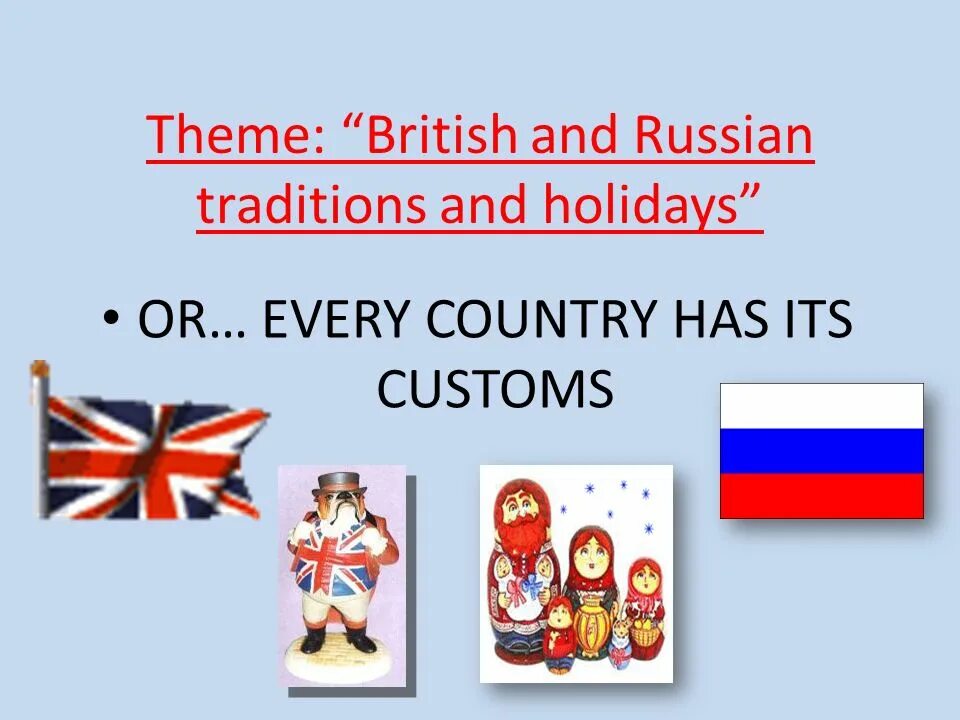 Праздники в россии на английском 5 класс. British and Russian traditions. Русские традиции по английскому. Russian Holidays презентация. Russian traditions тема по английскому.