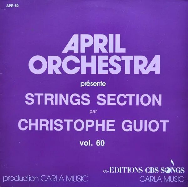 Strings section. Strings section
