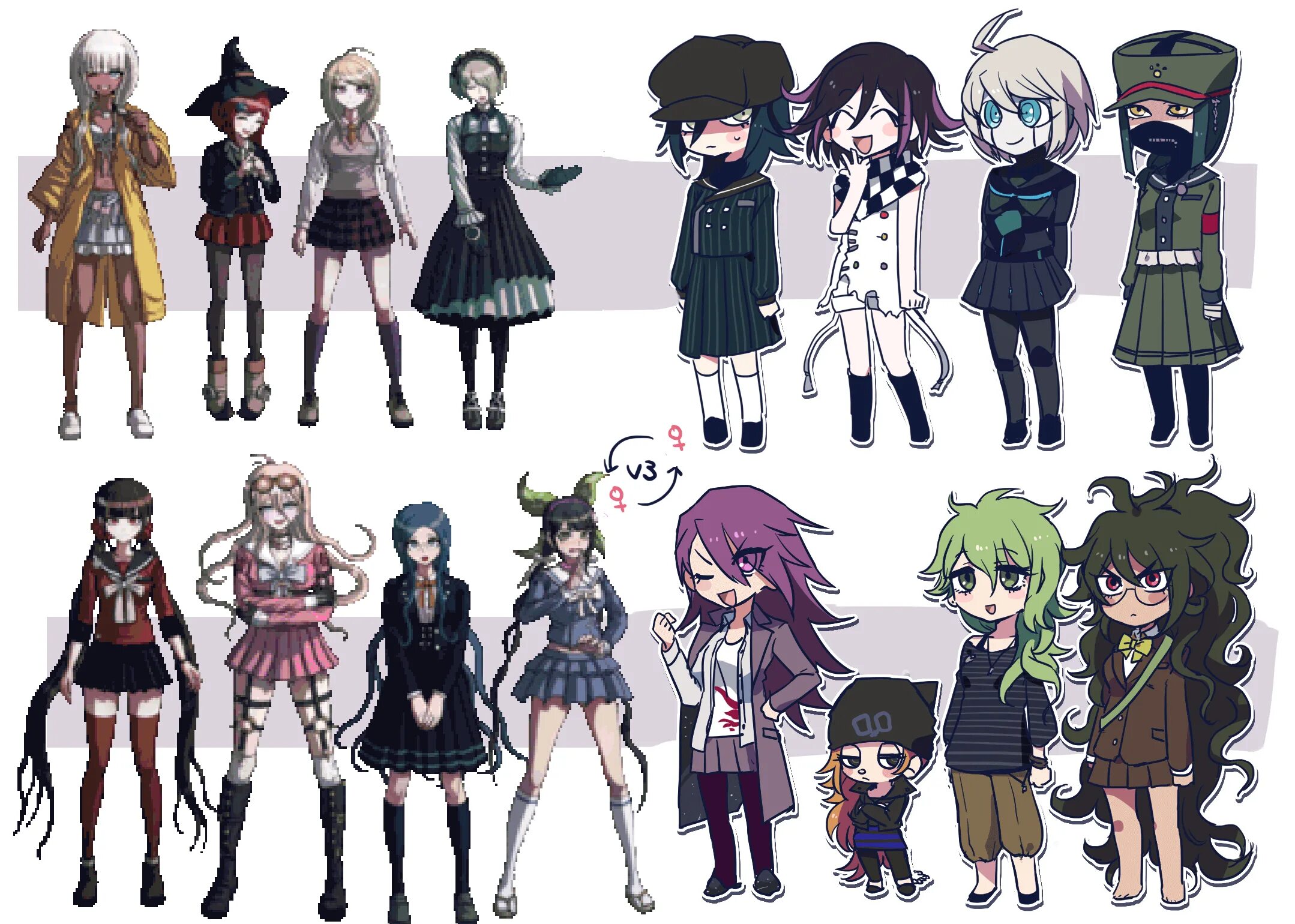 Кинн ронпа. Персонажи данганронпы 3. данганронпа v3 персонажи. danganronpa v3 сония. персонажи данганронпы v3.