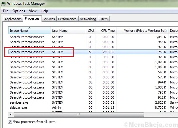 Microsoft windows search filter host грузит. Searchprotocolhost.exe microsoft windows search protocol host.