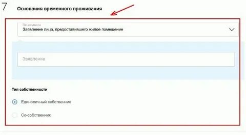 Заявление лица предоставляющего регистрацию