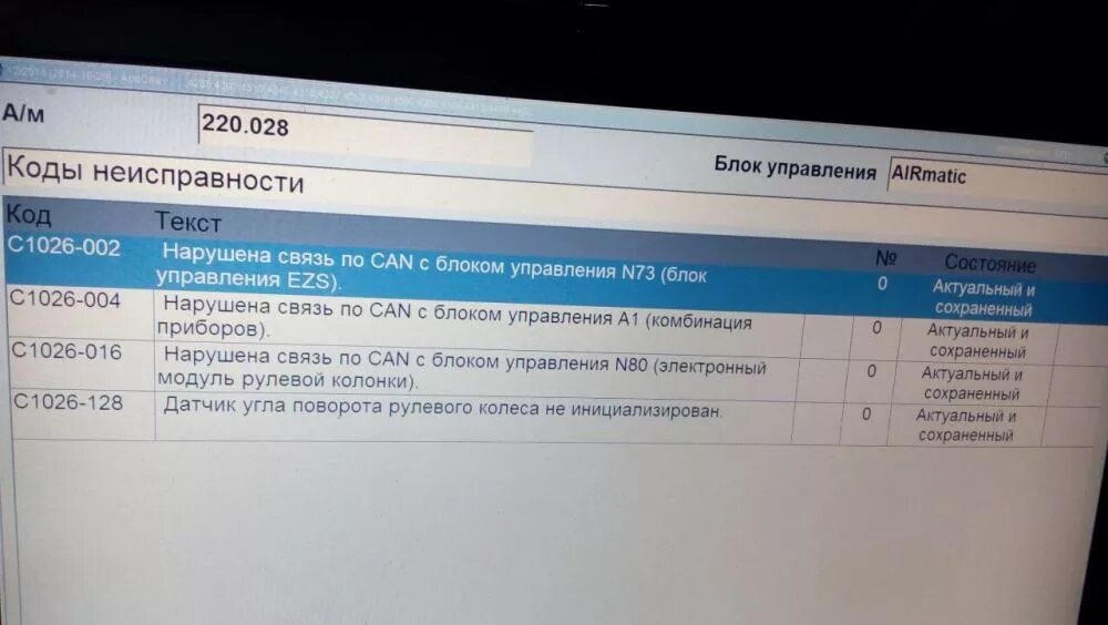 Неисправность озу блока управления. Блок управления n73 мерседес. ошибки блока управления. ошибки мерседес 220. ошибка airmatic.